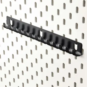 IKEA SKÅDIS Cuier carlige, negru