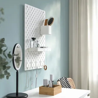 IKEA SKÅDIS Panou perforat/suport, alb, 36x56 cm