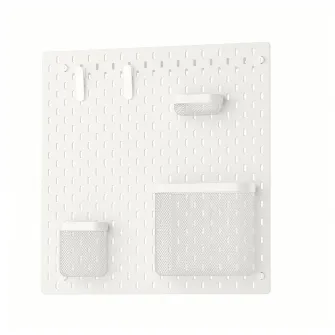 IKEA SKÅDIS Panou perforat/suport, alb, 56x56 cm
