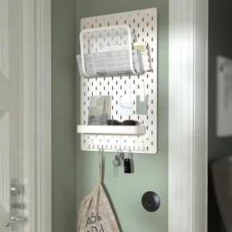IKEA SKÅDIS Polita, alb