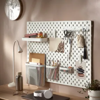 IKEA SKÅDIS Polita, alb