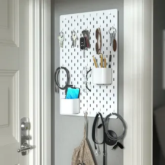 IKEA SKÅDIS Recipient diverse, alb