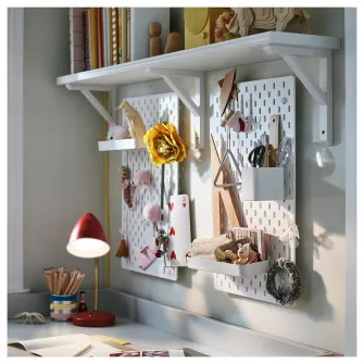 IKEA SKÅDIS Recipient diverse, alb