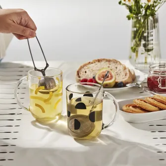 IKEA SKEDSTÖR Cana, diverse culori galben/negru, 30 cl