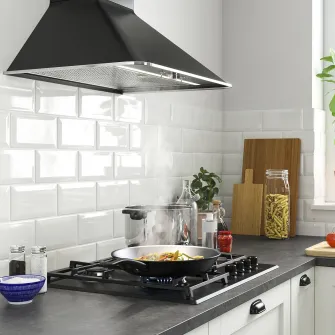 IKEA SKÅLAN Plita pe gaz, IKEA 300 negru, 59 cm