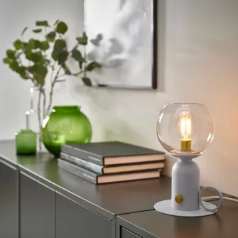 IKEA ÅSKMULLER Veioza, intensitate reglabila gri, 24 cm