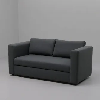 IKEA SKÖNABÄCK Canapea extensibila 2 locuri, Vissle galben-verde