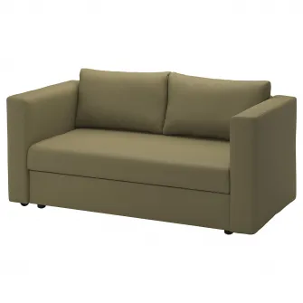 IKEA SKÖNABÄCK Canapea extensibila 2 locuri, Vissle galben-verde