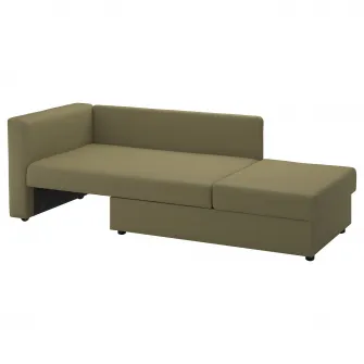 IKEA SKÖNABÄCK Canapea extensibila 2 locuri, Vissle galben-verde