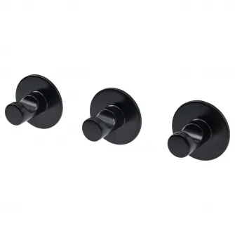IKEA SKOGHALL Carlig autoadeziv, negru