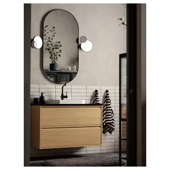 IKEA SKOGHALL Carlig autoadeziv, negru