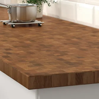 IKEA SKOGSÅ Blat, stejar/furnir, 186x3.8 cm