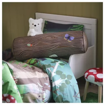 IKEA SKOGSDUVA Perna, cilindric/maro, 80 cm