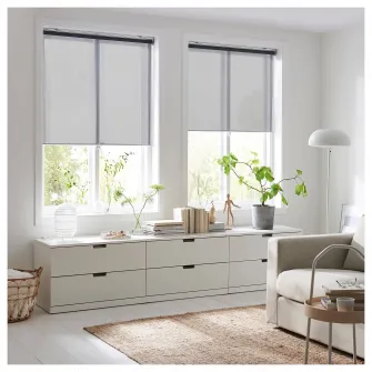 IKEA SKOGSKLÖVER Stor, gri, 100x195 cm