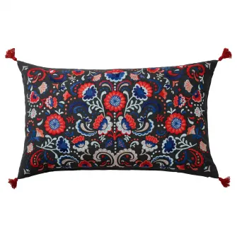 IKEA SKOGSKORN Perna, gri inchis/multicolor, 40x65 cm