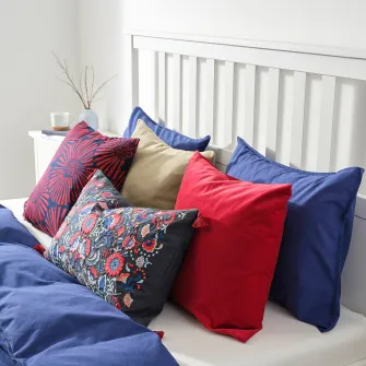IKEA SKOGSKORN Perna, gri inchis/multicolor, 40x65 cm
