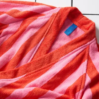 IKEA SKOGSSALLAT Halat baie, rosu-roz/dungat, L/XL