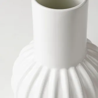 IKEA SKOGSTUNDRA Vaza, alb, 27 cm