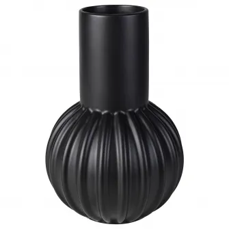 IKEA SKOGSTUNDRA Vaza, negru, 27 cm