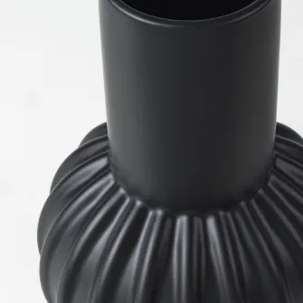 IKEA SKOGSTUNDRA Vaza, negru, 27 cm
