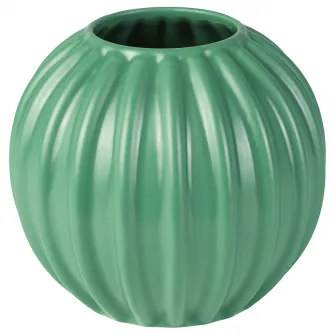 IKEA SKOGSTUNDRA Vaza, verde, 15 cm