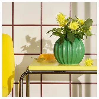 IKEA SKOGSTUNDRA Vaza, verde, 15 cm