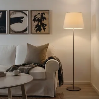 IKEA SKOTTORP Abajur, alb, 42 cm