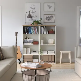 IKEA SKRUVBY Biblioteca, alb, 60x140 cm