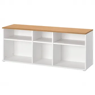 IKEA SKRUVBY Comoda TV, alb, 156x38x60 cm