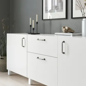 IKEA SKRUVSHULT Maner, antracit, 152 mm