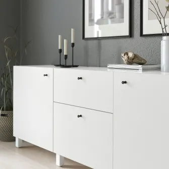 IKEA SKRUVSHULT Maner, antracit, 18 mm