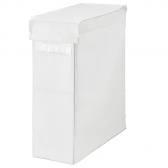 IKEA SKUBB Cos rufe, alb, 80 l