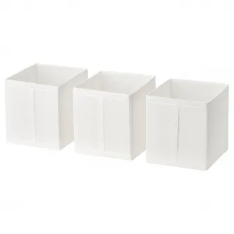 IKEA SKUBB Cutie, alb, 31x34x33 cm
