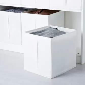 IKEA SKUBB Cutie, alb, 31x34x33 cm