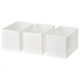 IKEA SKUBB Cutie, alb, 31x55x33 cm