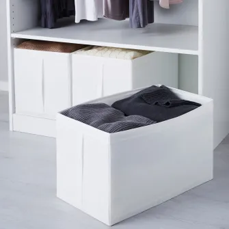 IKEA SKUBB Cutie, alb, 31x55x33 cm