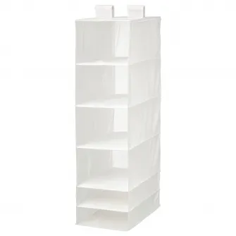IKEA SKUBB Cutie depozitare 6 compartimente, alb, 35x45x125 cm