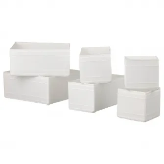 IKEA SKUBB Cutie, set 6 buc., alb