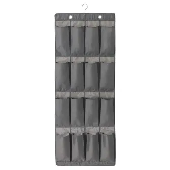 IKEA SKUBB Organizator pantofi 16 buzunare, gri inchis