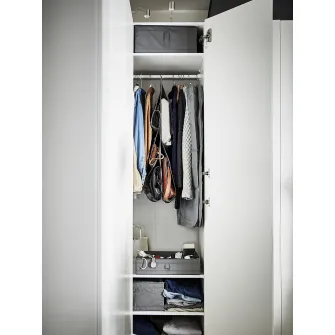 IKEA SKUBB Set 3 huse haine, gri inchis