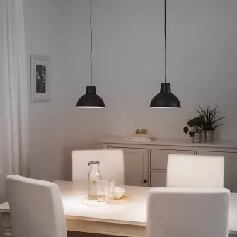 IKEA SKURUP Lustra, negru, 19 cm
