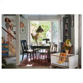 IKEA SKURUP Lustra, negru, 38 cm