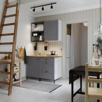 IKEA SKURUP Sina tavan 3 spoturi, negru