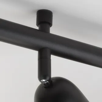 IKEA SKURUP Sina tavan 3 spoturi, negru