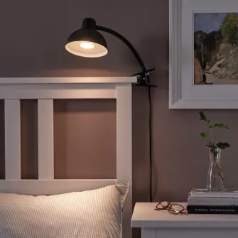 IKEA SKURUP Spot cu clema, negru