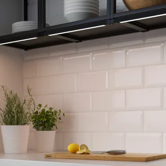 IKEA SKYDRAG Bagheta lumin LED blat/dulap+senzor, intensitate reglabila antracit, 60 cm