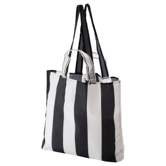 IKEA SKYNKE Sacosa, dungat/negru alb, 45x36 cm