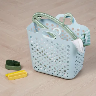 IKEA SLIBB Cos rufe flexibil, albastru, 24 l