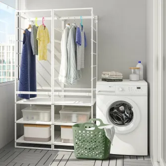 IKEA SLIBB Cos rufe flexibil, verde, 24 l
