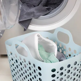 IKEA SLIBB Sac spalat, alb/gri